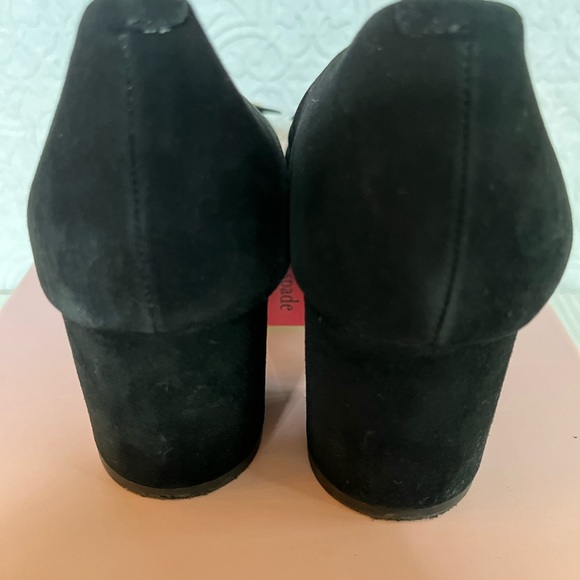 Kate Spade Benice Black Suede Pumps Size 8.5 S5100014 - Picture 4 of 7